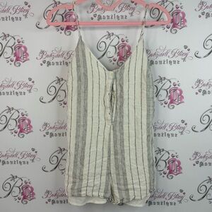 Gentle Fawn romper shorts suit one piece onsie Elegant Cream and Black Top